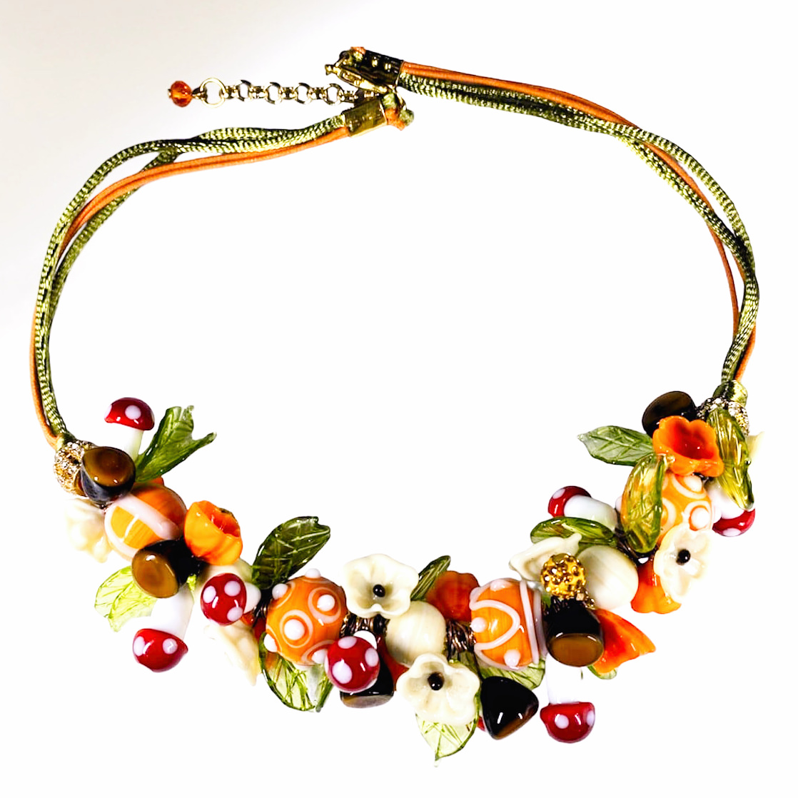 ベネチアンガラス ネックレス キノコーfull - 画像 (3)