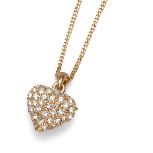 オリバーウェバー クリスタル ネックレス Full Heart ゴールドカラー