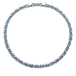 オリバーウェバー 〈スワロフスキー〉 ネックレス Fleur シルバーカラー