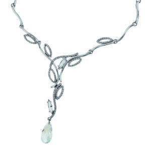 オリバーウェバー 〈スワロフスキー〉 ネックレス Meriva シルバーカラー