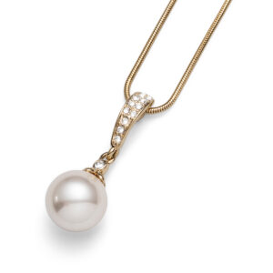 オリバーウェバー 〈スワロフスキー〉 クリスタルパール ネックレス Class ゴールドカラー