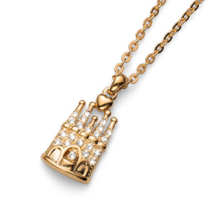 オリバーウェバー 〈スワロフスキー〉 ネックレス ガウディコレクション Sagrada Familia ゴールドカラー