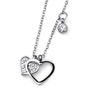 オリバーウェバー 〈スワロフスキー〉 ジルコニア ステンレススチール316L製 ペンダント ネックレスAmo シルバーカラー