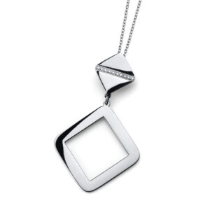 オリバーウェバー 〈スワロフスキー〉 ジルコニア ステンレススチール製 ネックレス Panorama