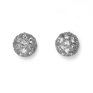 オリバーウェバー 〈スワロフスキー〉 ピアス Ball シルバーカラー