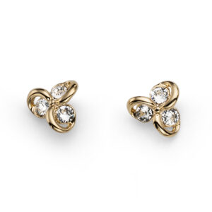 オリバーウェバー 〈スワロフスキー〉 ピアス Compo ゴールドカラー