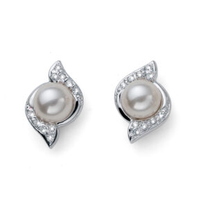 オリバーウェバー 〈スワロフスキー〉 クリスタルパール ピアス Bun