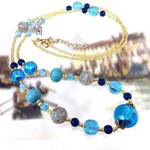 ベネチアンガラス ロングネックレス