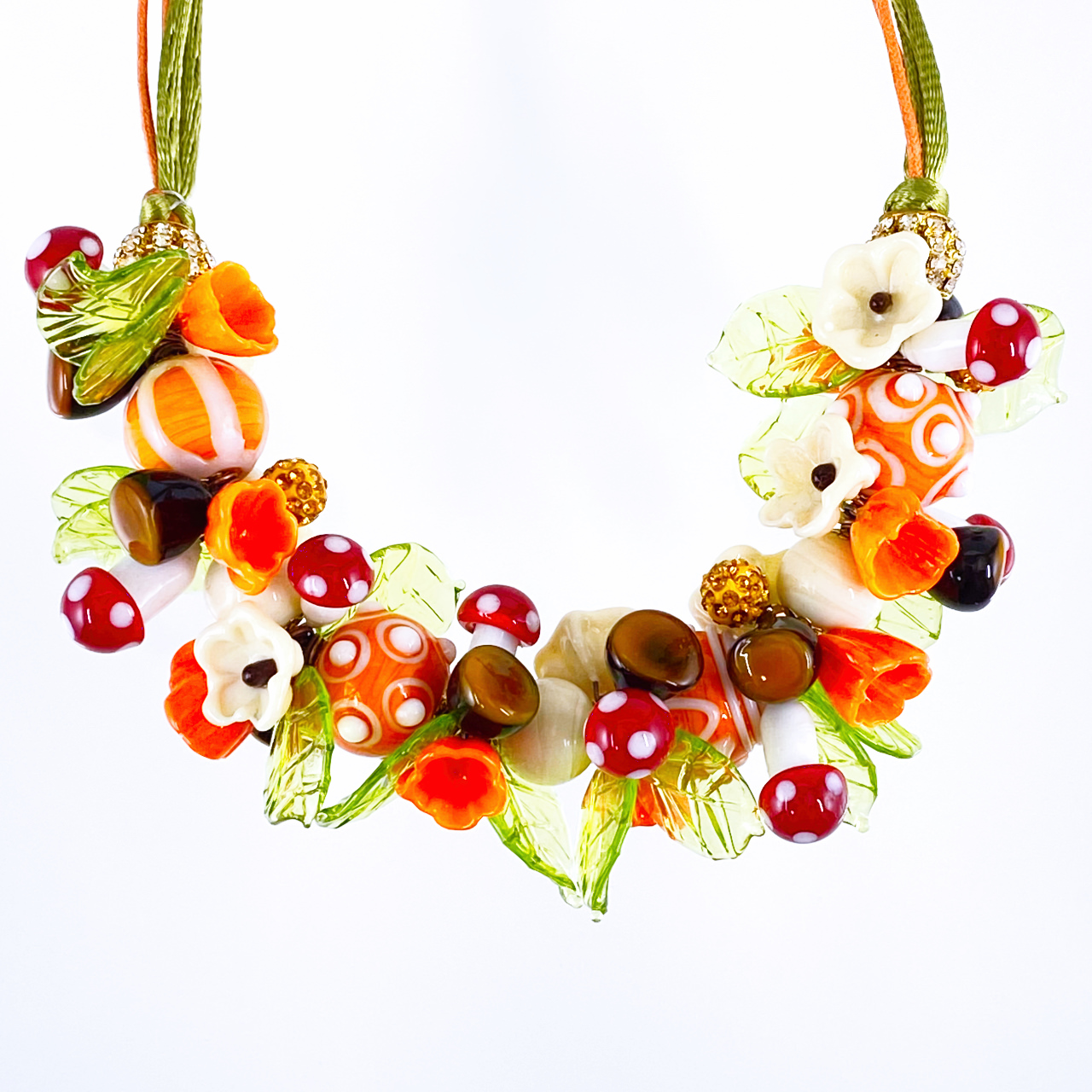 ベネチアンガラス ネックレス キノコーfull - 画像 (6)