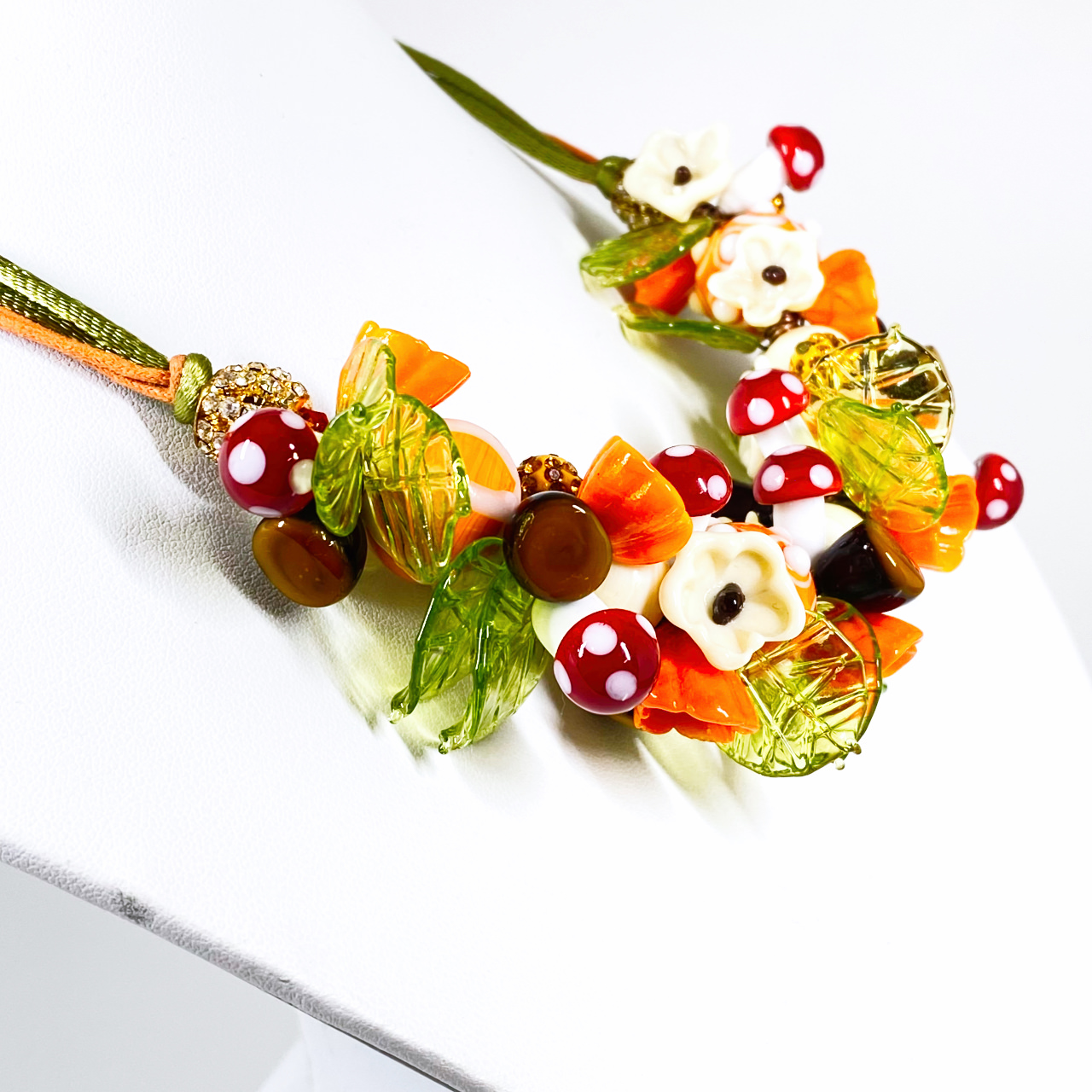 ベネチアンガラス ネックレス キノコーfull - 画像 (5)