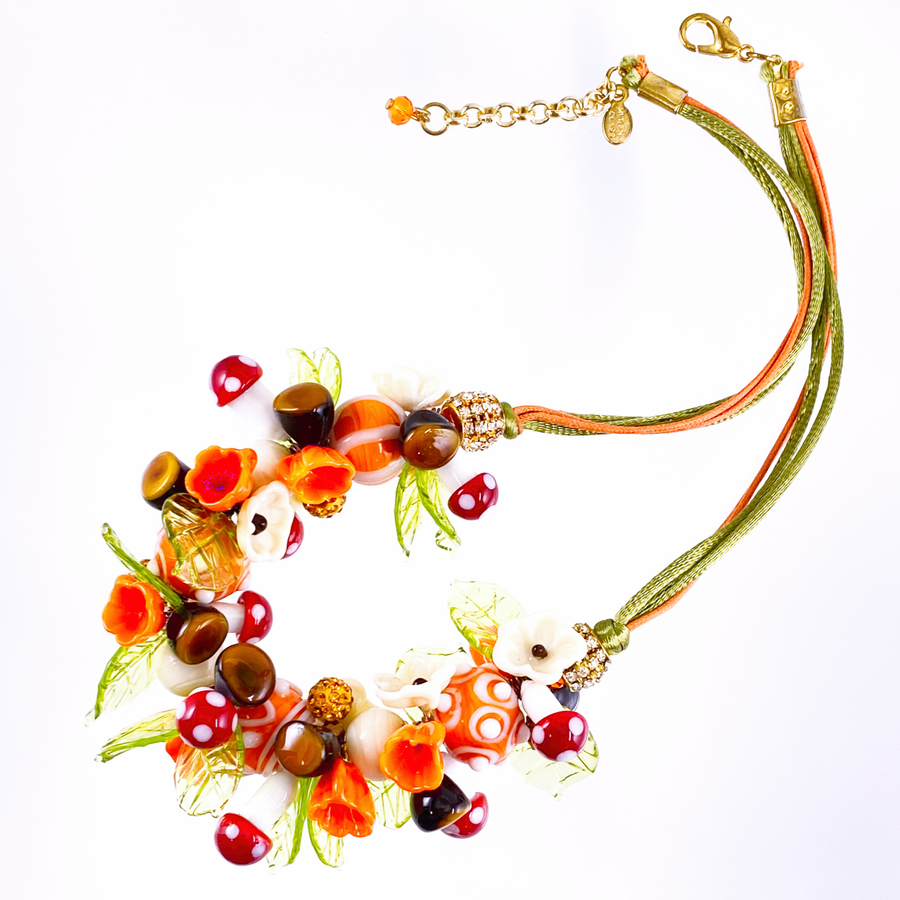 ベネチアンガラス ネックレス キノコーfull - 画像 (7)