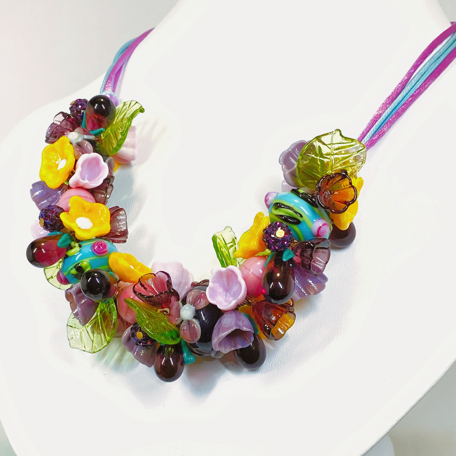 ベネチアンガラス ネックレス ナスーfull - 画像 (6)