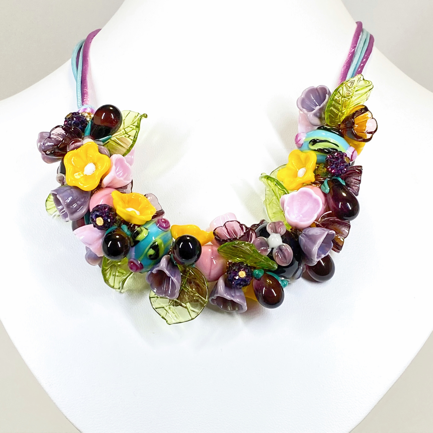 ベネチアンガラス ネックレス ナスーfull