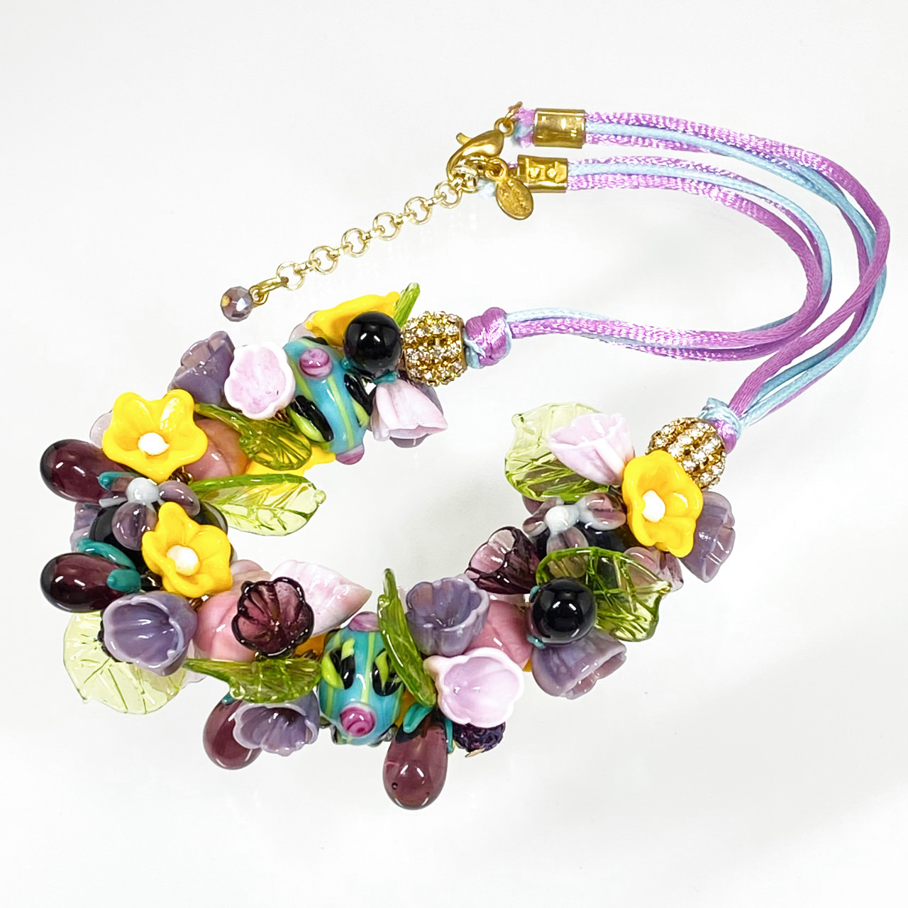 ベネチアンガラス ネックレス ナスーfull - 画像 (2)