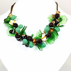 ベネチアンガラス ネックレス アボカドｰfull