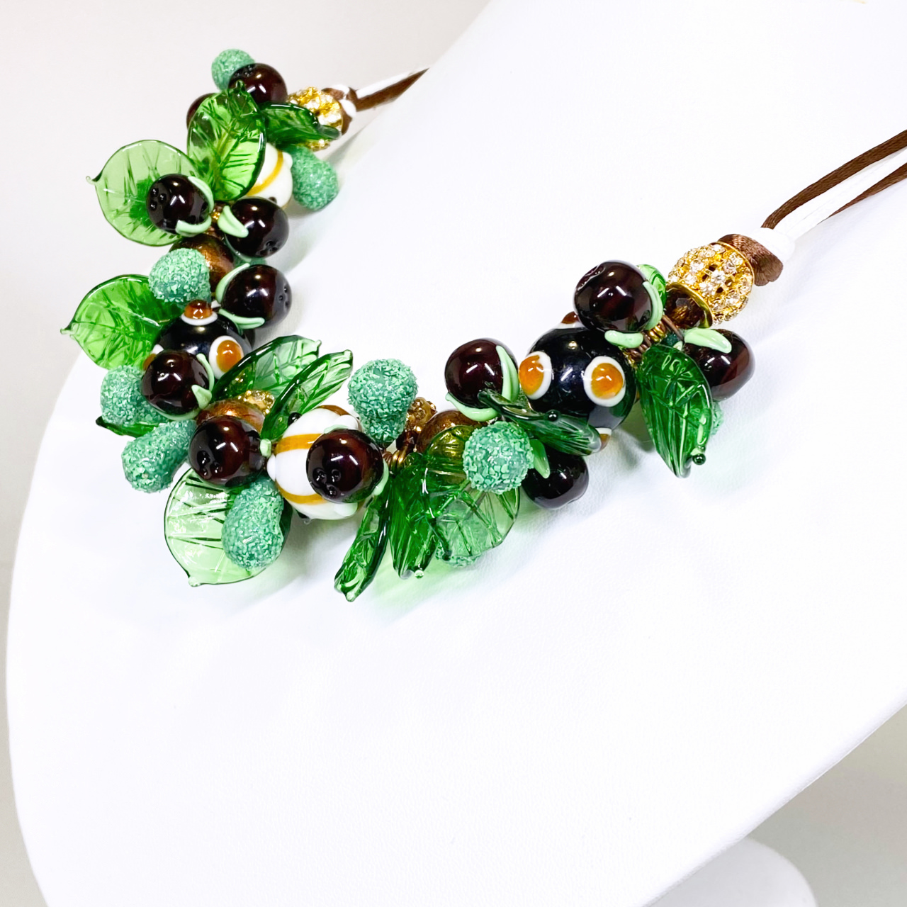 ベネチアンガラス ネックレス アボカドーfull - 画像 (4)