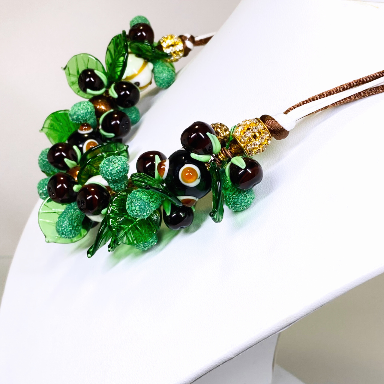 ベネチアンガラス ネックレス アボカドーfull - 画像 (5)