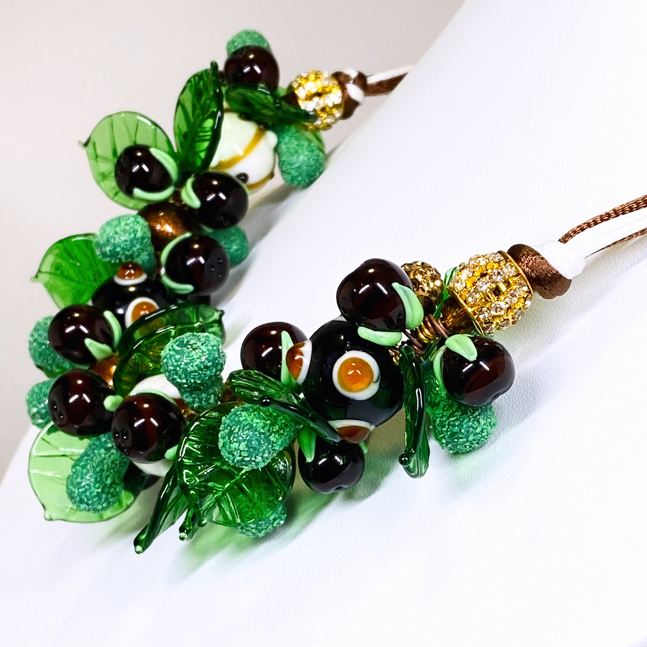 ベネチアンガラス ネックレス アボカドーfull - 画像 (6)