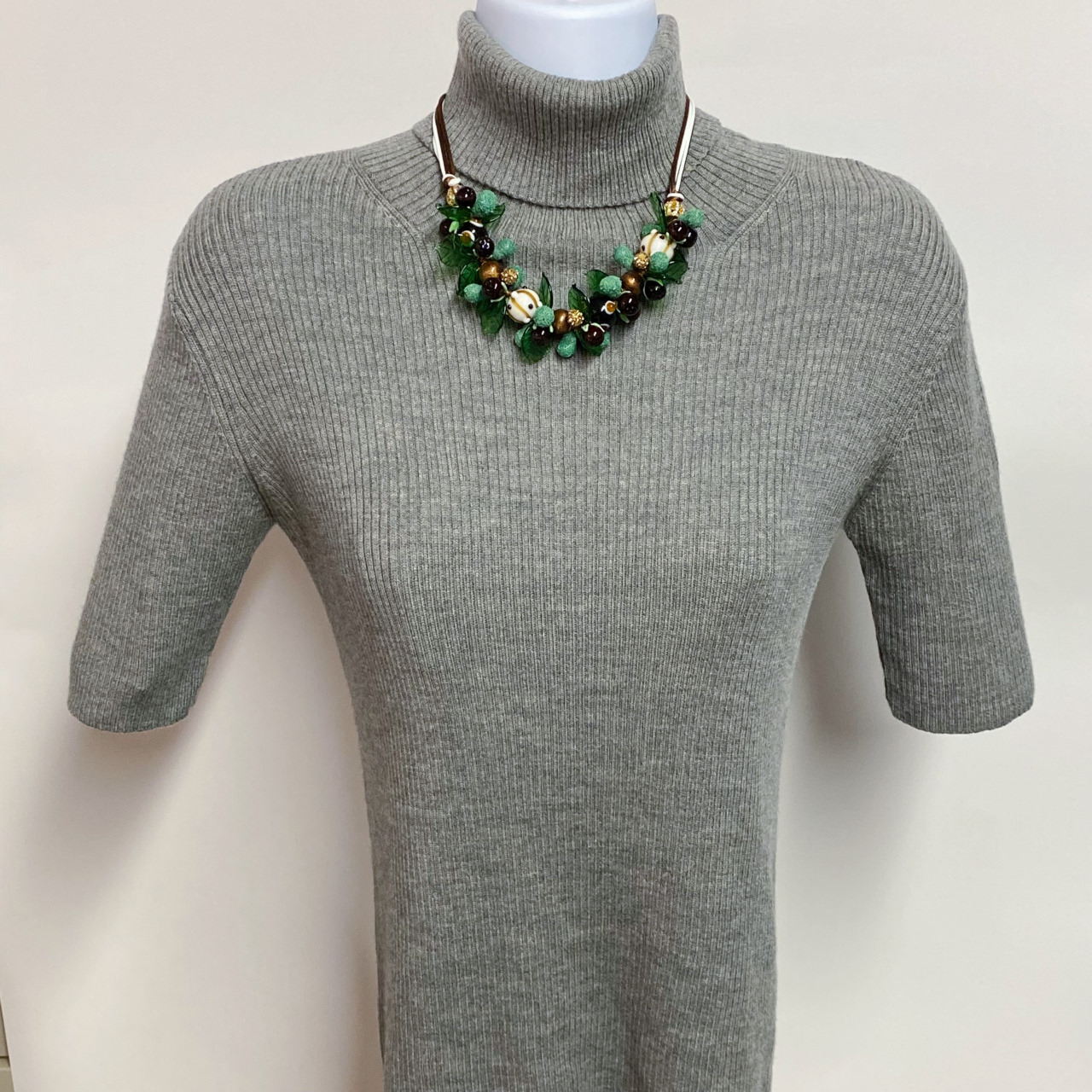 ベネチアンガラス ネックレス アボカドーfull - 画像 (3)