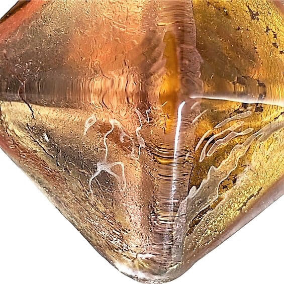 ベネチアンガラス ペンダントネックレス Piramide アメジスト&シルバー・ゴールド - 画像 (2)