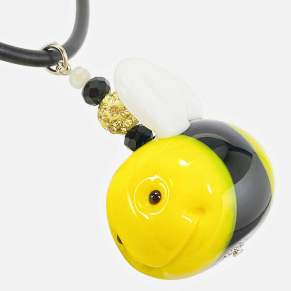 ベネチアンガラス ネックレス 丸いハチ-small | Della Luna