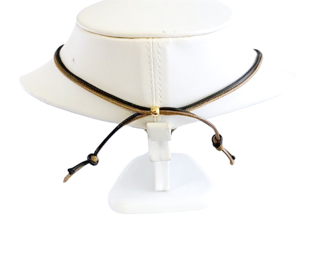 ベネチアンガラス ペンダントネックレス Spider アンバー(紐) - 画像 (7)