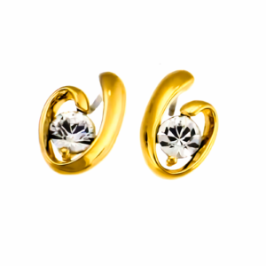 オリバーウェバー 〈スワロフスキー〉 ピアス Bright ゴールドカラー