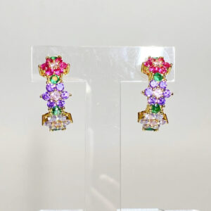 オリバーウェバー ジルコニアピアス Florid ゴールドカラー〈Swarovski®クリスタル〉
