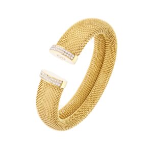 オリバーウェバー ステンレススチール316L製 ブレスレットBravaブレスレット ゴールドカラー 〈Swarovski®クリスタル〉