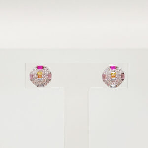 オリバーウェバー ジルコニア ピアス  Satin シルバー925 〈Swarovski®クリスタル〉