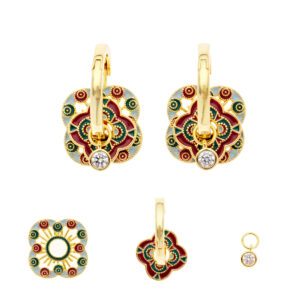 オリバーウェバー ジルコニアピアス Amira ゴールドカラー〈Swarovski®クリスタル〉